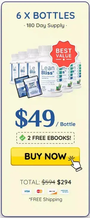 LeanBliss 6 bottle order price $39
